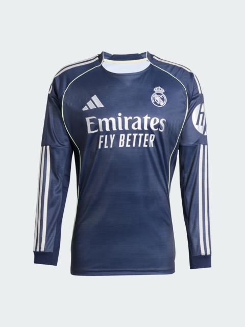 adidas Real Madrid 25/26 Long Sleeve Away Jersey