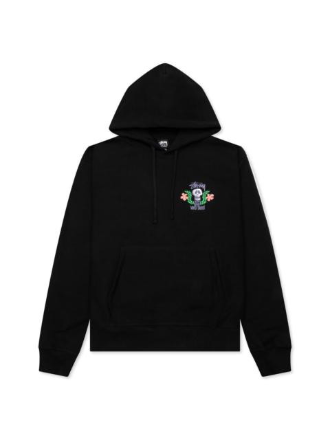 Stüssy SKULL CREST HOODIE - BLACK