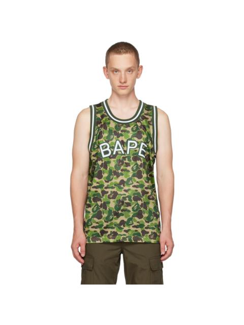 Green ABC Camo Tank Top