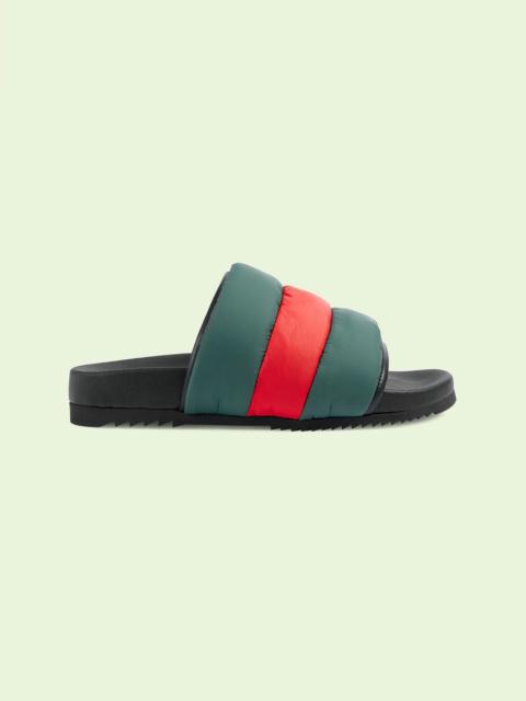 Women's padded Web slide sandal