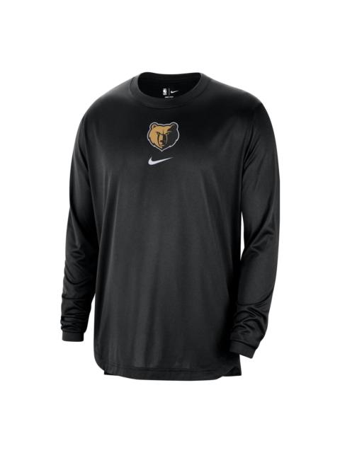 Nike Nike x NBA Dri-Fit Memphis Grizzlies City Edition Long Sleeve 'Black' FB3599-010