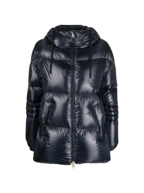 quilted hooded padded jacket