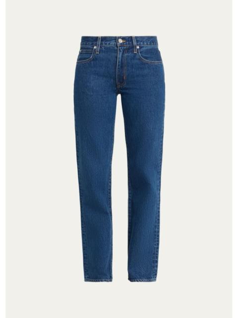 SLVRLAKE Chloe Low-Rise Straight-Leg Jeans