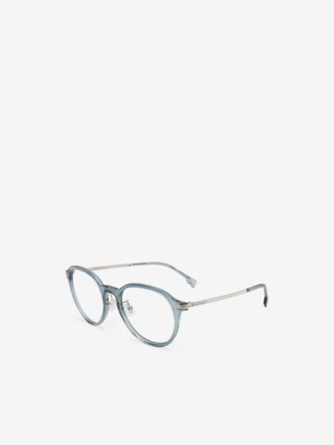 BOSS round-frame glasses
