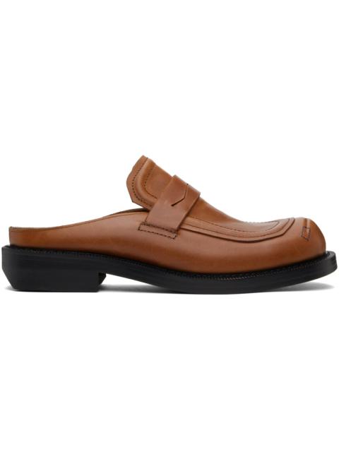 ADER error Brown Curve MU03 Slip-On Loafers