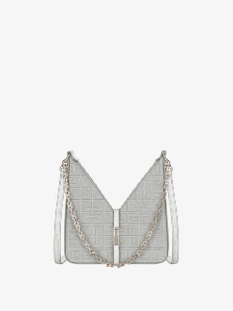 Givenchy MINI CUT OUT BAG IN 4G EMBROIDERED CANVAS WITH CHAIN