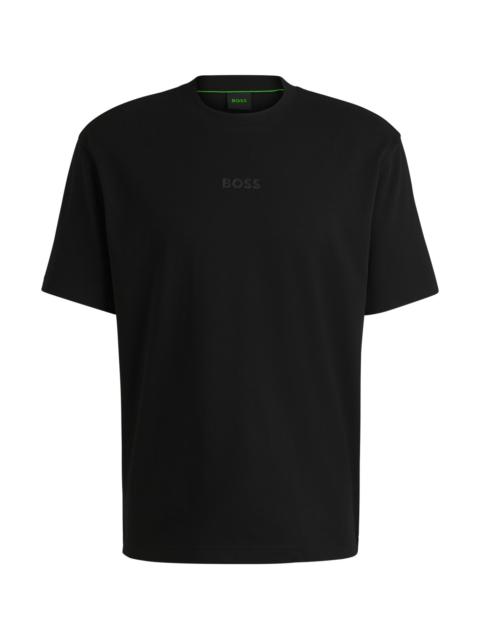 BOSS COTTON-JERSEY T-SHIRT WITH TONAL LOGO