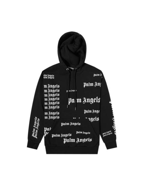 Palm Angels Palm Angels Ultra Logo Over Hoodie 'Black/White'