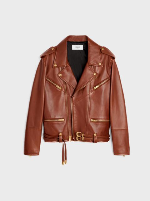 BIKER JACKET IN SOFT LAMBSKIN