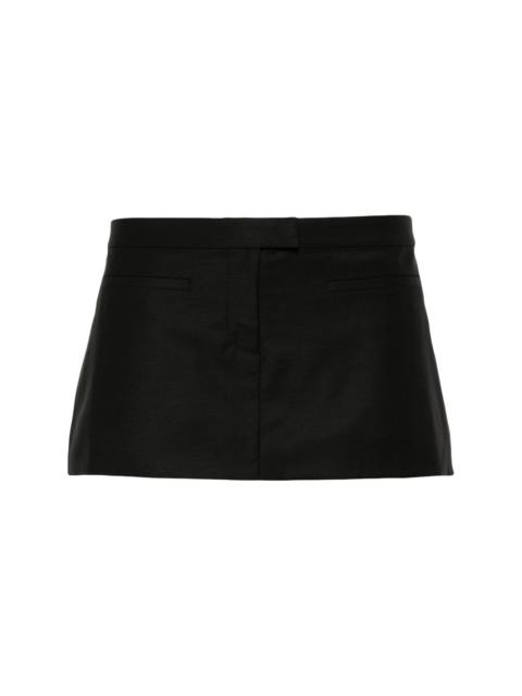 AYA MUSE virgin wool-blend miniskirt