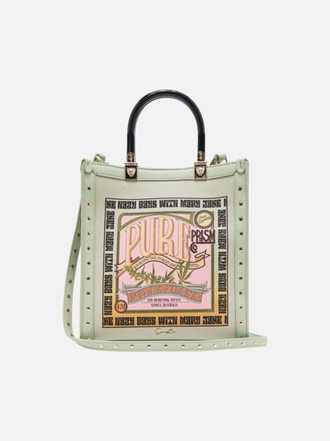 CAMILLA NORTH SOUTH TOTE WITH SMOOTH HANDLE