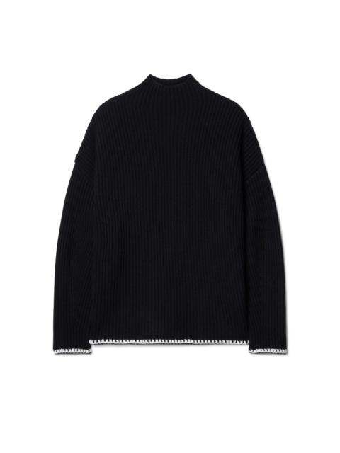 Off-White Merino Wo Trim Arrow Turtlen