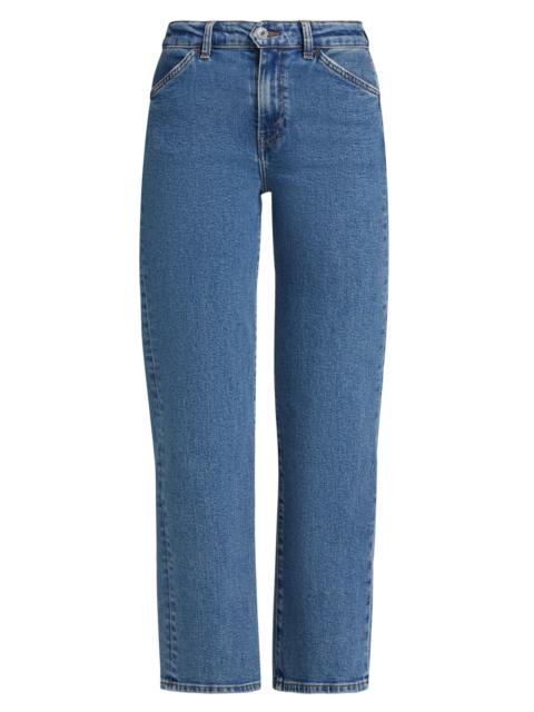 RE/DONE Women's The Westley Mid-Rise Straight Ankle Jeans - Blue Mere