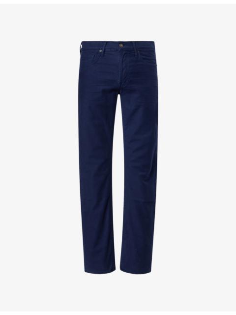 TOM FORD Moleskin Straight-Leg Cotton-Blend Trousers