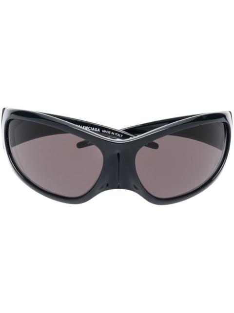 Black Skin XXL Cat-Eye Sunglasses
