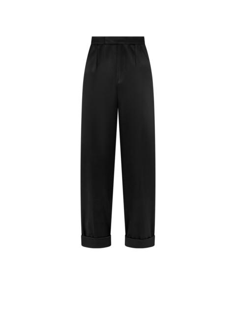 TOM FORD SILK DUCHESSE BOYFRIEND FIT TAILORED PANTS
