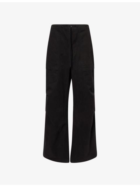 entire studios Barren Wide-Leg Cotton Cargo Trousers