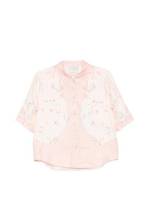 forte_forte floral-print silk shirt