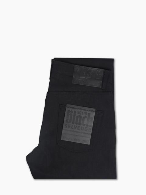 Naked & Famous NAKED & FAMOUS DENIM EASY GUY SOLID BLACK SELVEDGE BLACK 13OZ