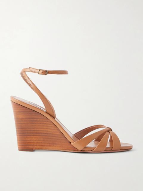 AQUAZZURA Tati 85 Leather Sandals