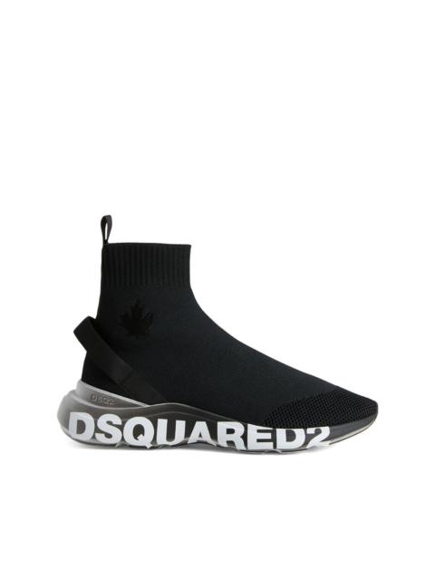 DSQUARED2 logo-print sock trainers