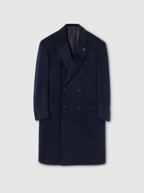 GUCCI Double-breasted light cashmere coat