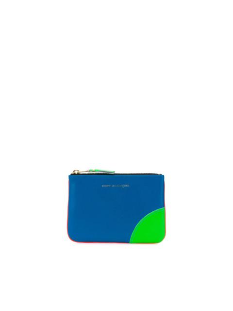 colour-block leather wallet