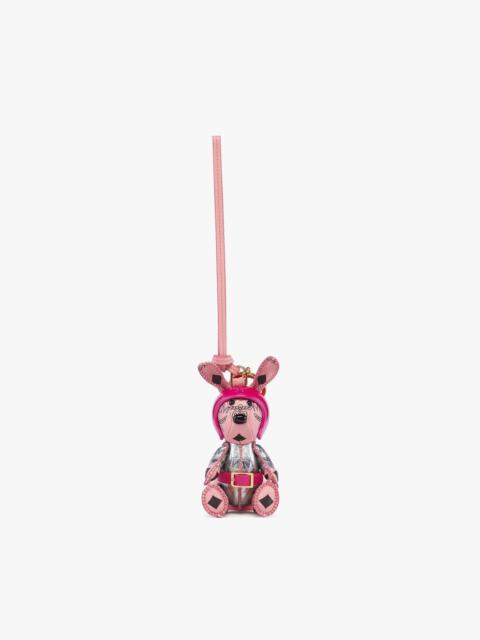 MCM Aren Space Rabbit Charm in Visetos