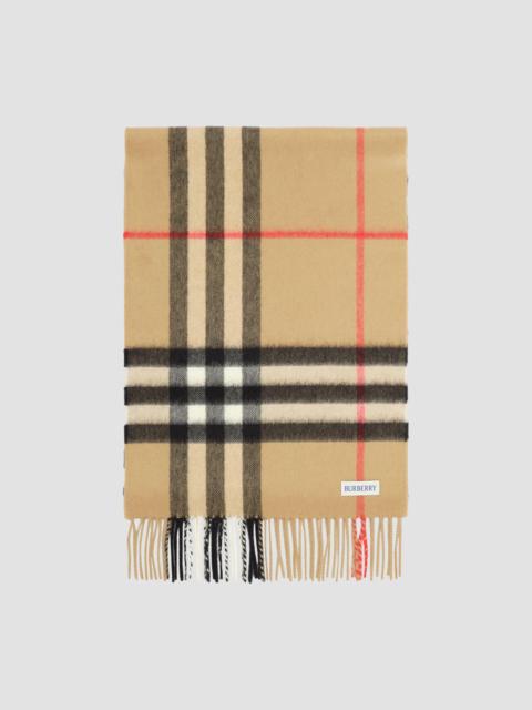 Burberry Women's Embellished Check Cashmere Scarf - Beige
