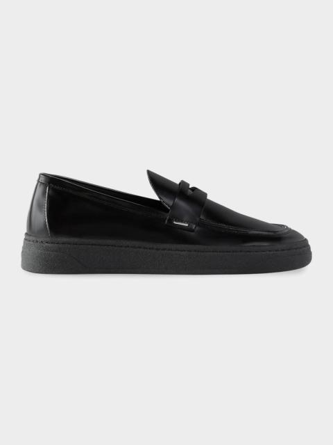 Giuseppe Zanotti Men's Leather Rubber-Sole Penny Loafers