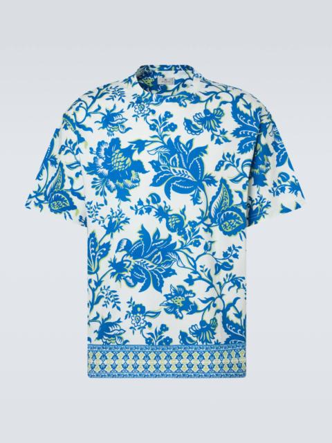 Floral cotton jersey T-shirt