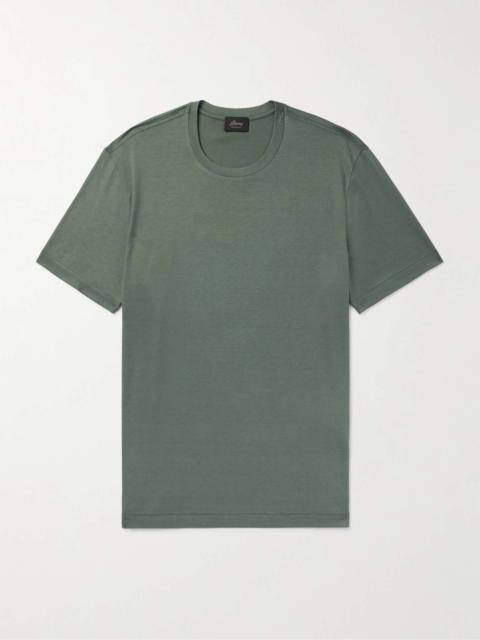 Slim-Fit Silk and Cotton-Blend T-Shirt