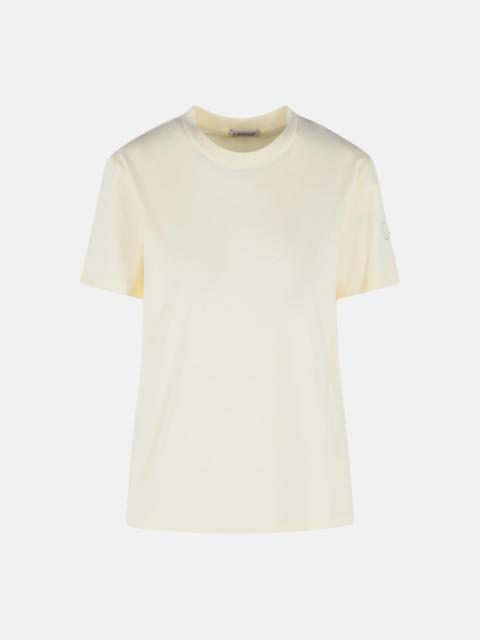 Moncler CREAM COTTON T-SHIRT
