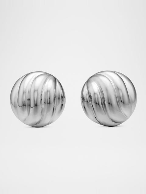 DAVID YURMAN Sculpted Cable Stud Earrings in Sterling Silver