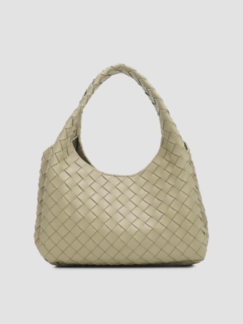 Bottega Veneta Women's Campana Small Intrecciato-Leather Shoulder Bag - Travertine Muse Bra
