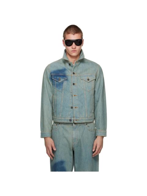 Jean Paul Gaultier Blue 'The Face' Denim Jacket