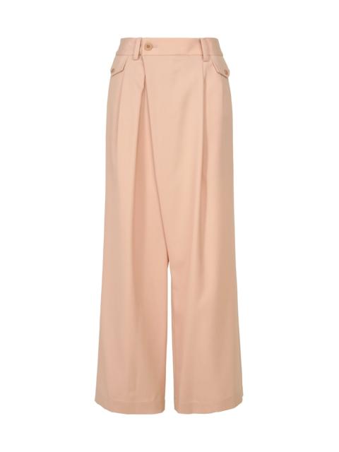 ISSEY MIYAKE LUSTROUS WOOL PANTS