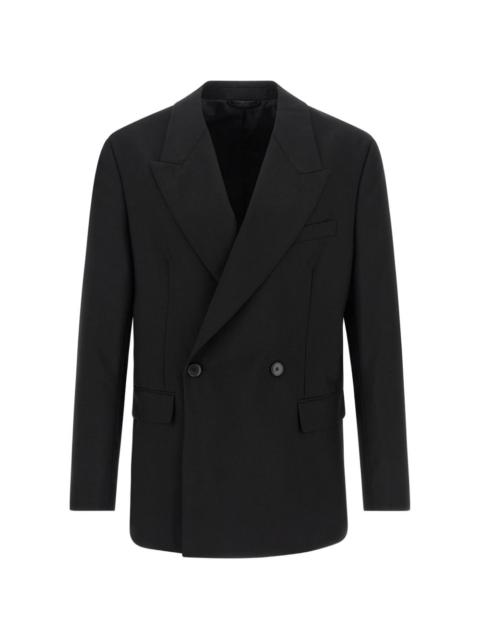 mfpen double-breasted peaked-lapel blazer