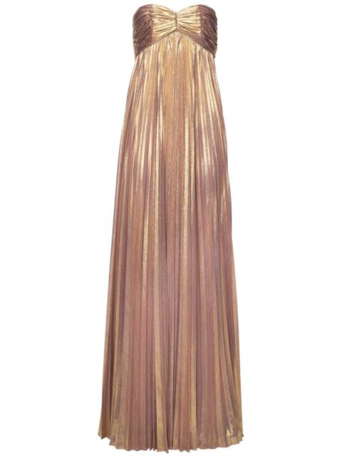 RETROFÊTE Lyanna metallic-finish dress