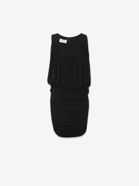 SAINT LAURENT draped dress in jersey