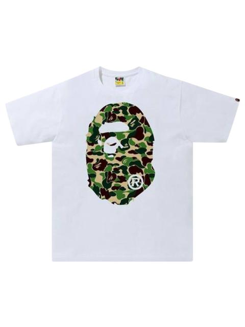 BAPE ABC Camo Big Ape Head Tee 'White/Green'