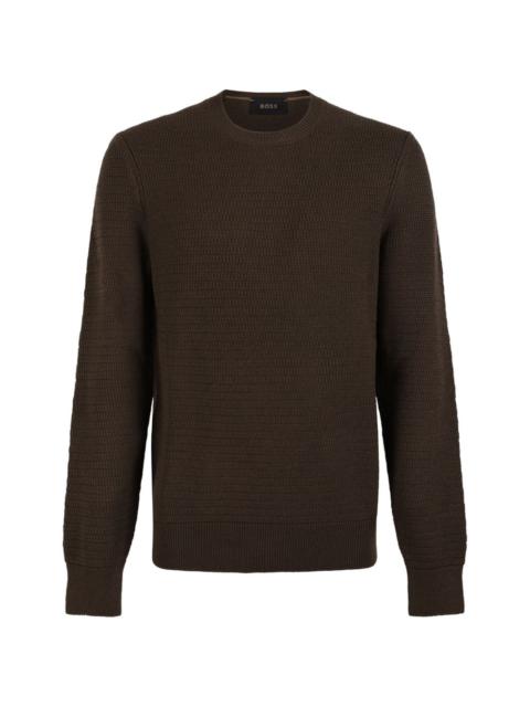 BOSS textured sweater