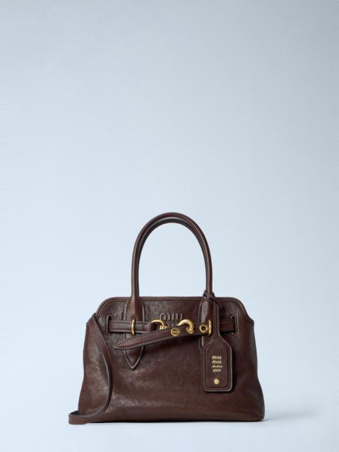 Miu Miu Adventure Nappa Leather Bag