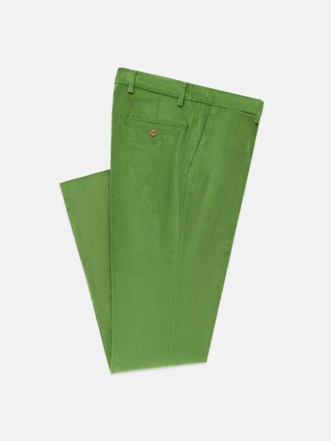 J. PRESS MADE-IN-USA BRIGHT GREEN WIDE WALE CORDUROY PANT