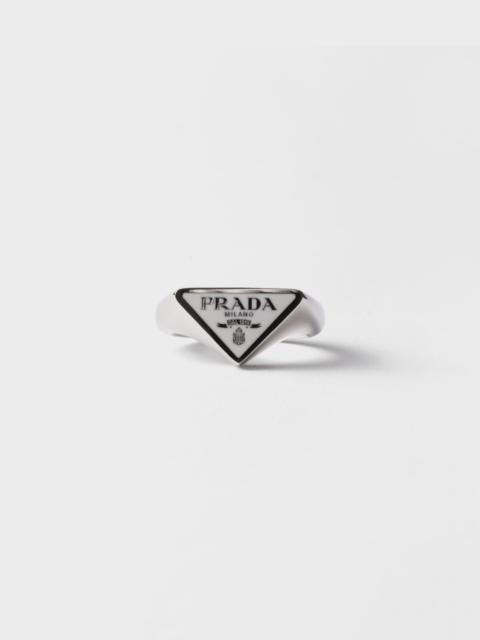 Prada Enameled metal ring