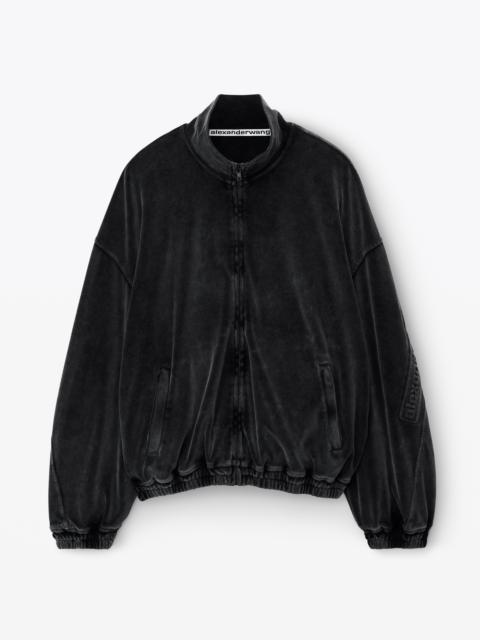 Alexander Wang logo-embossed track jacket