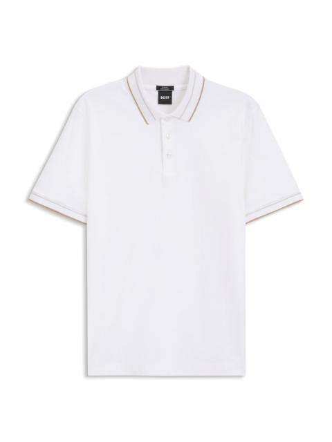 BOSS SLIM-FIT POLO SHIRT IN MERCERIZED COTTON