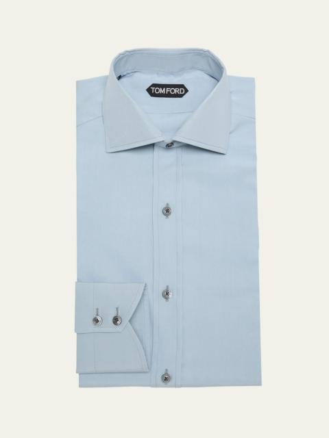 Men's Slim Fit Solid Dress Shirt