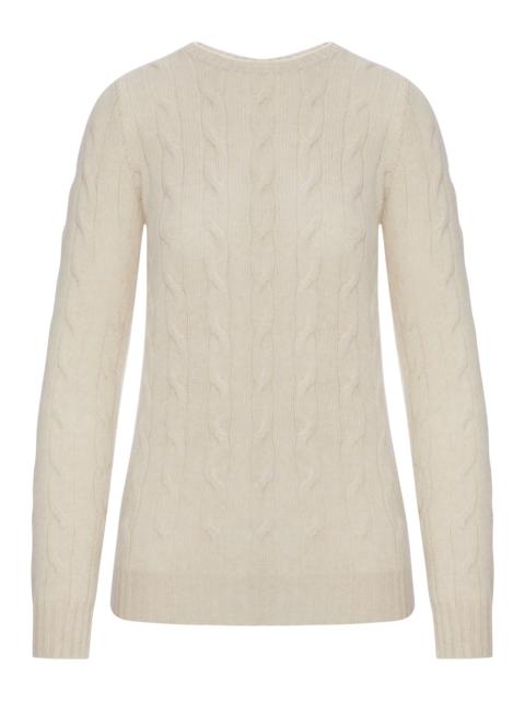 Ralph Lauren CREW NECK CASHMERE CABLE KNIT SWEATER