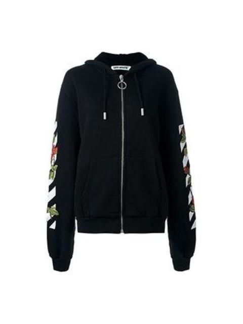 Off-White (WMNS) Off-White Flowers Printed Black OWBB011F161921281088